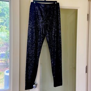 Sequin skinny pants